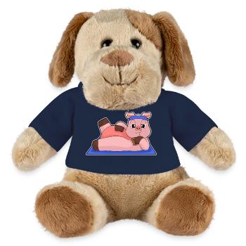 Pig Yoga Fitness Gymnastics - MiniFeet® Dog Helge - french navy - Front