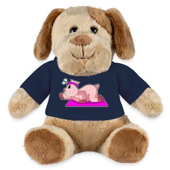 Pig Yoga Fitness Gymnastics - MiniFeet® Dog Helge - french navy - Front