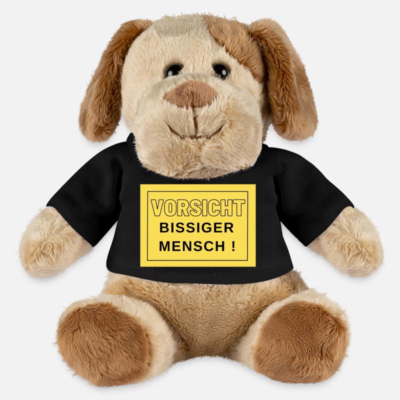 Vorsicht bissiger Mensch ! - MiniFeet® Hund Helge - Schwarz