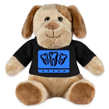 Dentiste Dentiste Dentaire Icône - Chien en peluche Helge MiniFeet® - noir - Devant