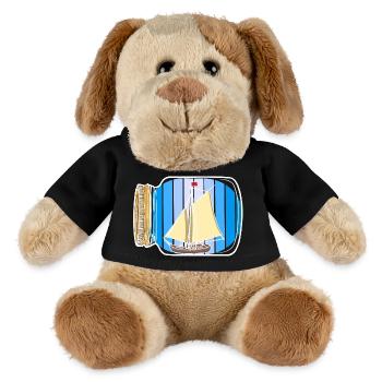 sailboat, nautical, nautical, coast, maritime - MiniFeet® Dog Helge - black - Front