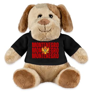 Flagge von Montenegro - MiniFeet® Hund Helge - Schwarz - Vorne