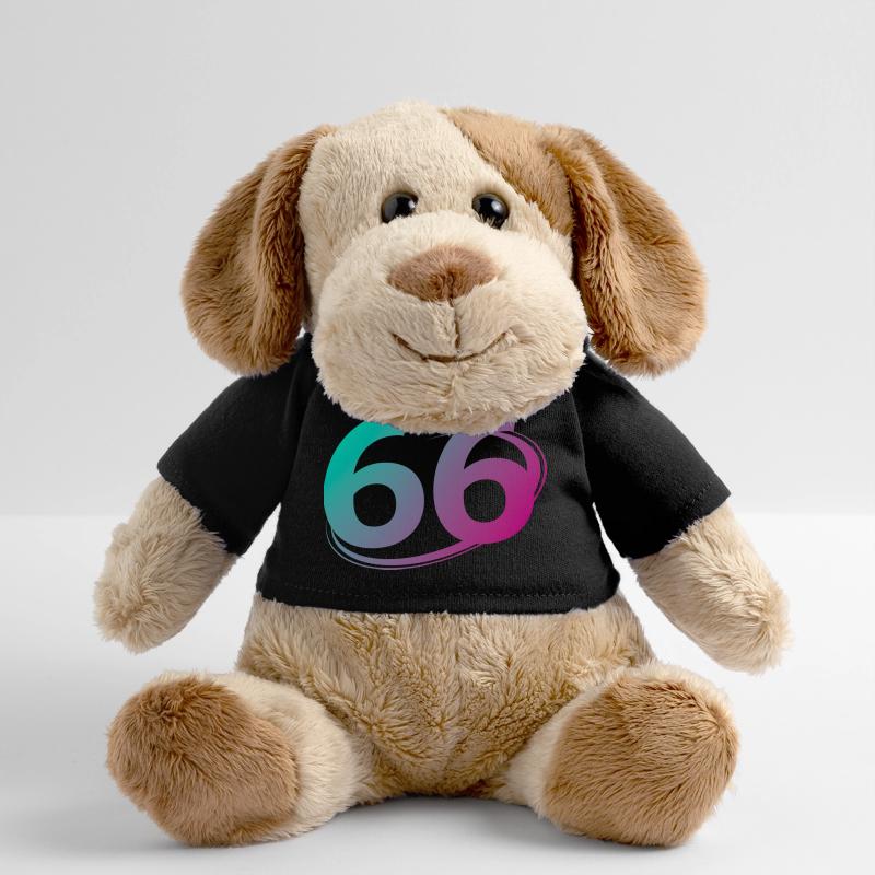 Numéro 66 multicolore Chien en peluche Helge MiniFeet®