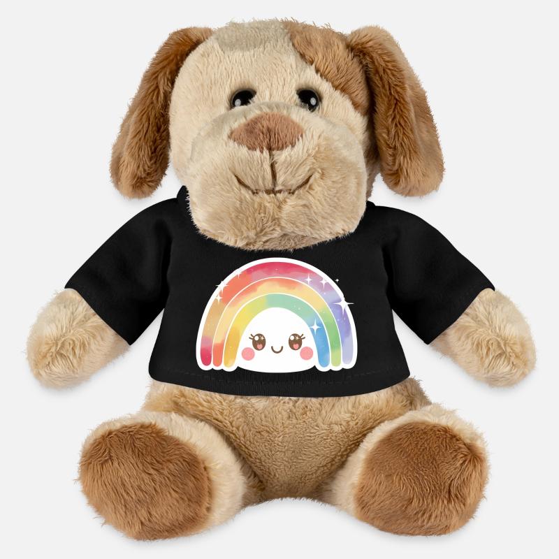 Kawaii Cute Rainbow - MiniFeet® Dog Helge - black