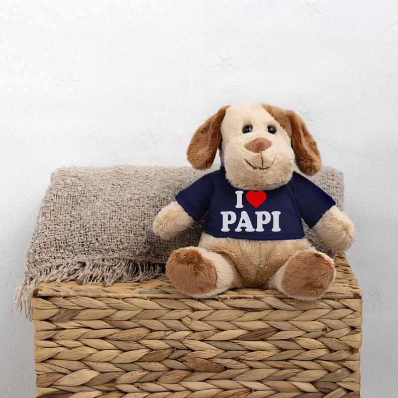 I love papi Chien en peluche Helge MiniFeet®