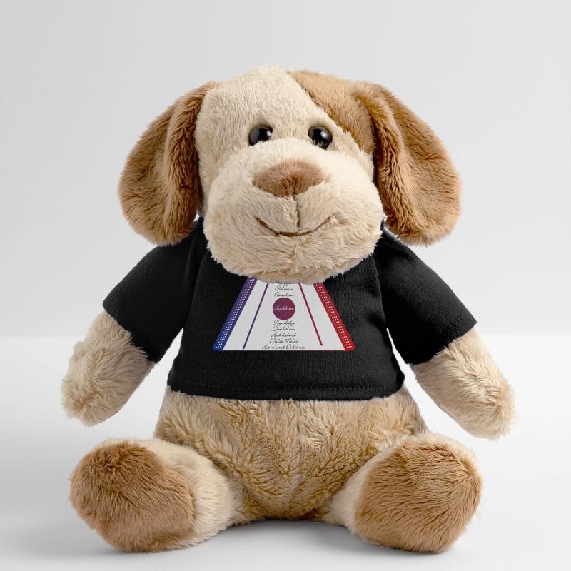 Dulcimer bleu rouge Chien en peluche Helge MiniFeet®