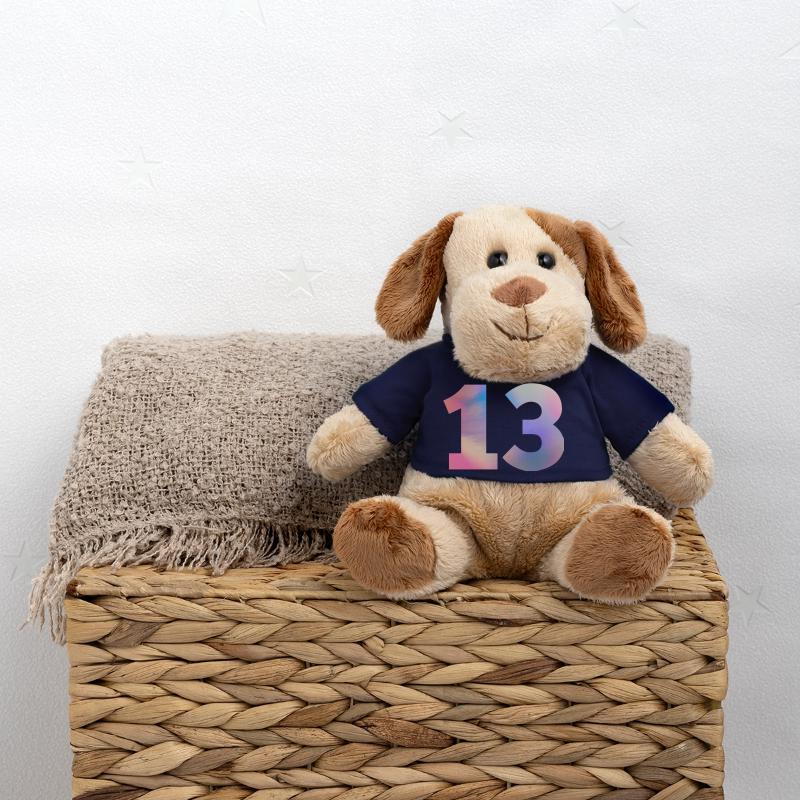 Numéro 13 coloré Chien en peluche Helge MiniFeet®