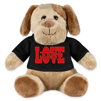 Love in Hebrew - MiniFeet® Dog Helge - black - Front