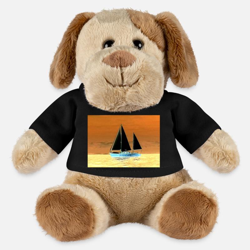 Ho bateau - Chien en peluche Helge MiniFeet® - noir