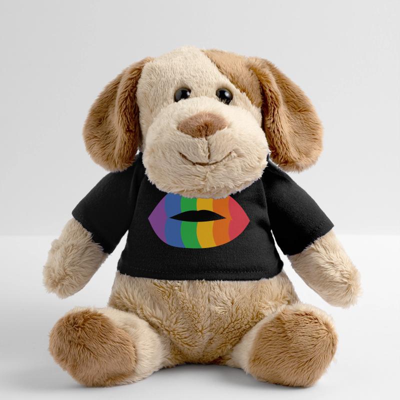 Rainbow Lips Impression d’art Chien en peluche Helge MiniFeet®