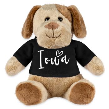 Iowa Heart Women's Love Iowa - MiniFeet® Dog Helge - black - Front
