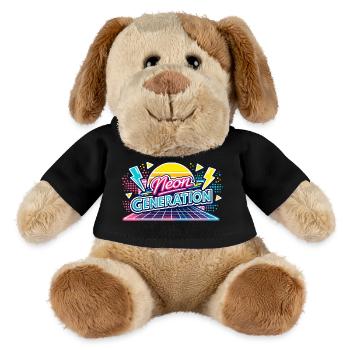 Neon Generation Retro-Vibe - MiniFeet® Hund Helge - Schwarz - Vorne