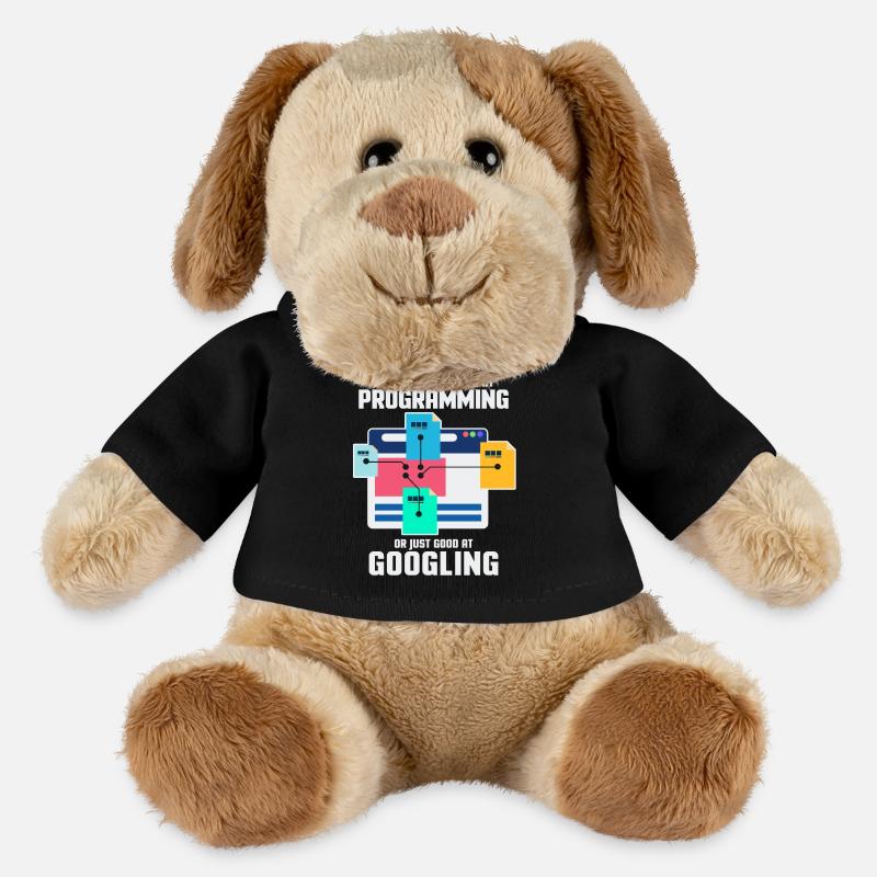 Programmierer Programmieren IT Computer Geschenk - MiniFeet® Hund Helge - Schwarz