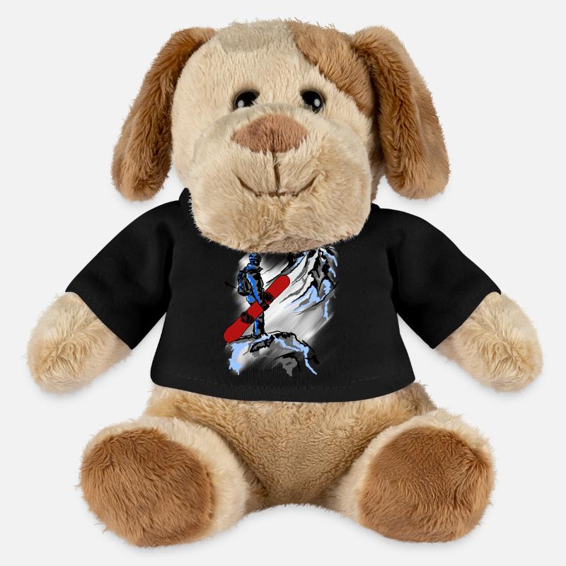 Snowboarding - MiniFeet® Hund Helge - Schwarz