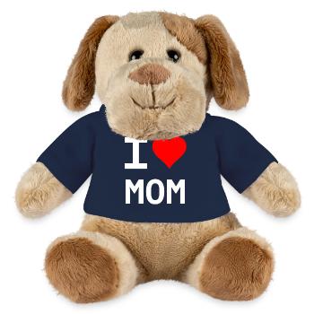 I Love Mom – Herz für Mama - MiniFeet® Hund Helge - French Navy - Vorne