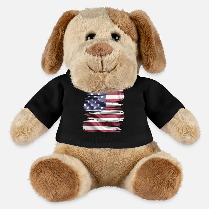 US Flagge Retro - MiniFeet® Hund Helge - Schwarz