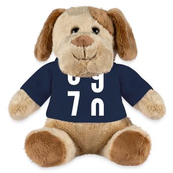 70 Jahre alt - MiniFeet® Hund Helge - French Navy - Vorne