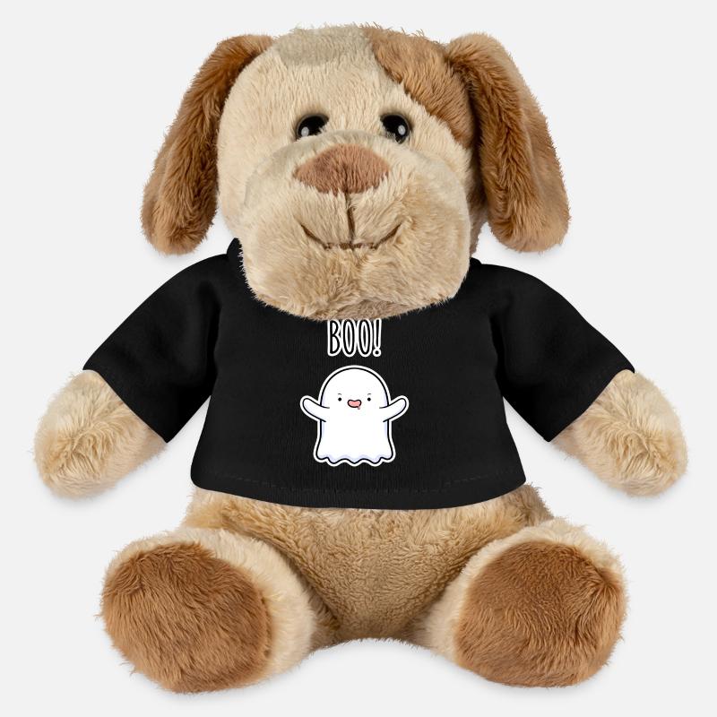 Boo Geist – Süßer Halloween Ghost - MiniFeet® Hund Helge - Schwarz