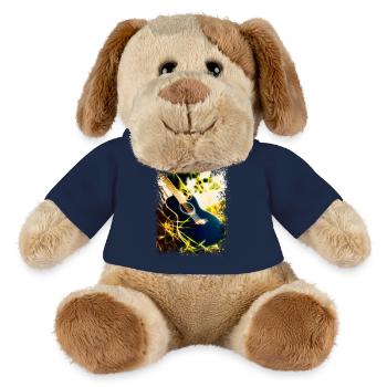 Gitarre im Gras - MiniFeet® Hund Helge - French Navy - Vorne