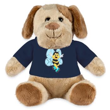 Patins à roulettes Bee - Chien en peluche Helge MiniFeet® - bleu marine - Devant