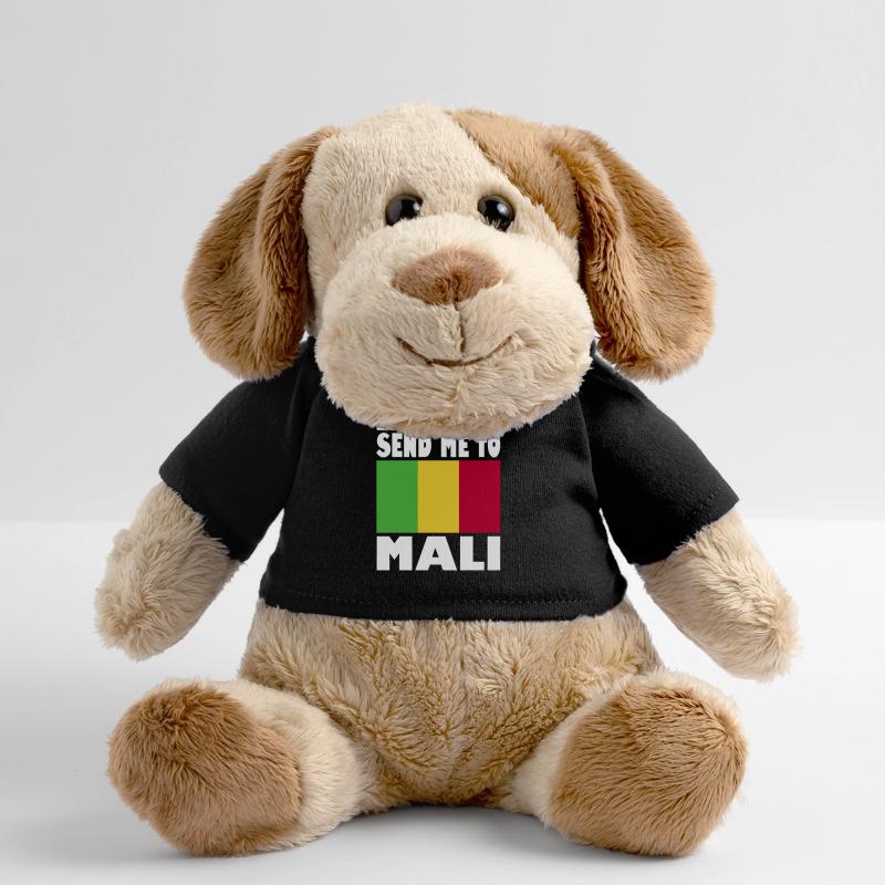 Slogan du drapeau du Mali Chien en peluche Helge MiniFeet®