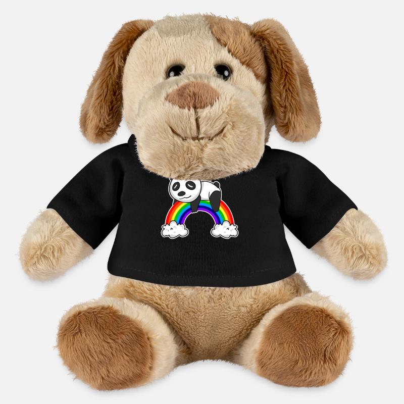 Regenbogen Panda - MiniFeet® Hund Helge - Schwarz