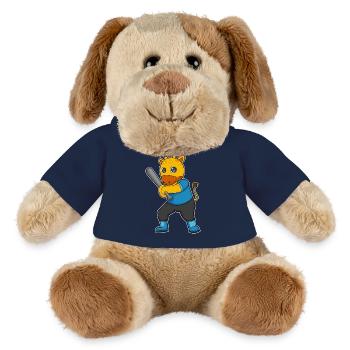 Giraffe Baseball Baseballschläger - MiniFeet® Hund Helge - French Navy - Vorne