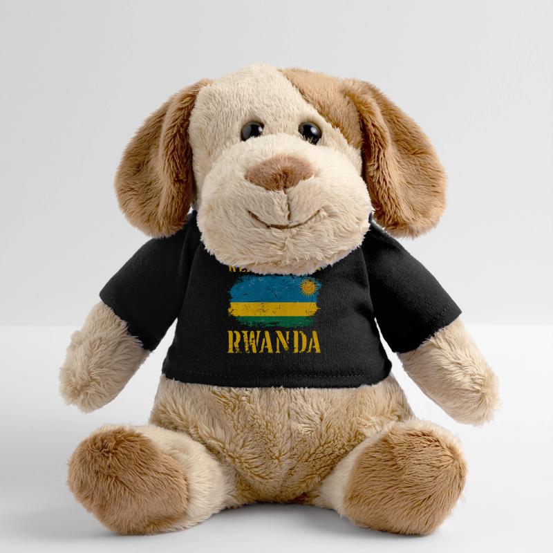 Vintage Design Drapeau du Rwanda Chien en peluche Helge MiniFeet®