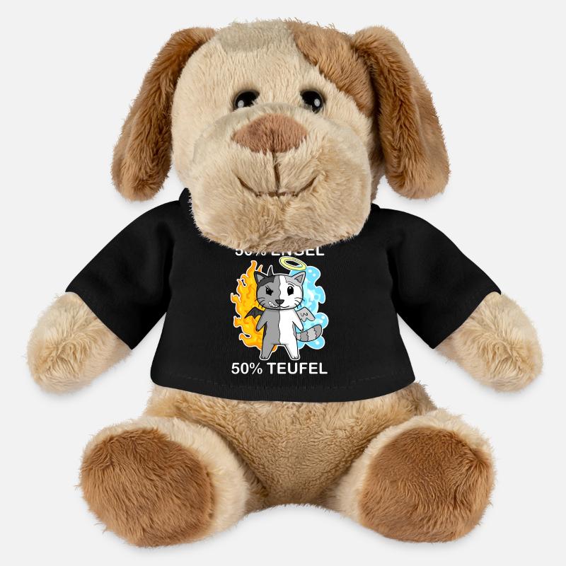 Katze Engel und Teufel - MiniFeet® Hund Helge - Schwarz