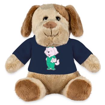 Infirmière canine - Chien en peluche Helge MiniFeet® - bleu marine - Devant