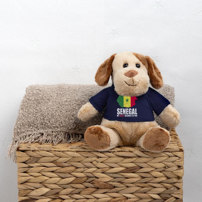 Drapeau du Sénégal Chien en peluche Helge MiniFeet®