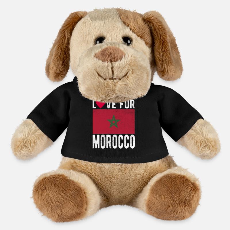 Morocco Flag - MiniFeetĀ® Dog Helge - black