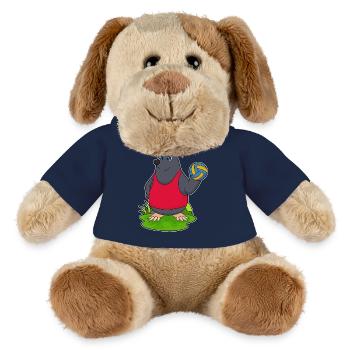 Joueur de volley-ball taupe Volley-ball - Chien en peluche Helge MiniFeet® - bleu marine - Devant