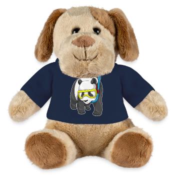 Panda Taucher Schnorchel Tauchen - MiniFeet® Hund Helge - French Navy - Vorne