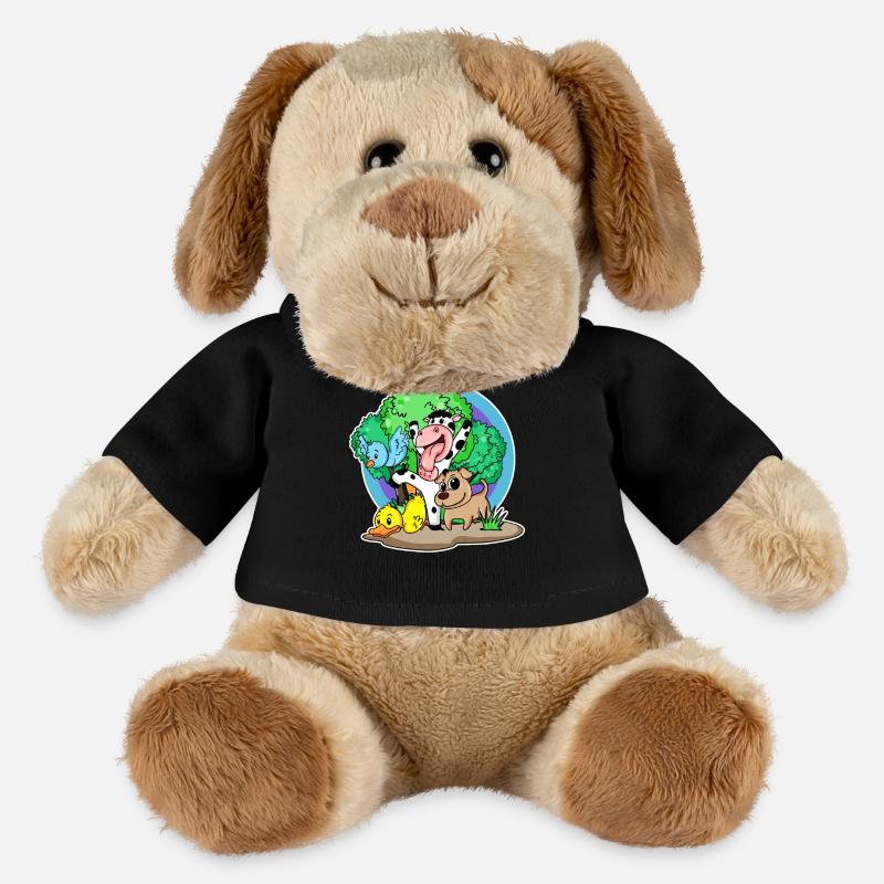 Animaux mignons - Chien en peluche Helge MiniFeet® - noir