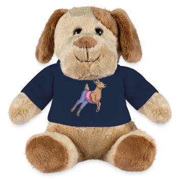 Deer Workout Gymnastics Fitness - MiniFeet® Dog Helge - french navy - Front