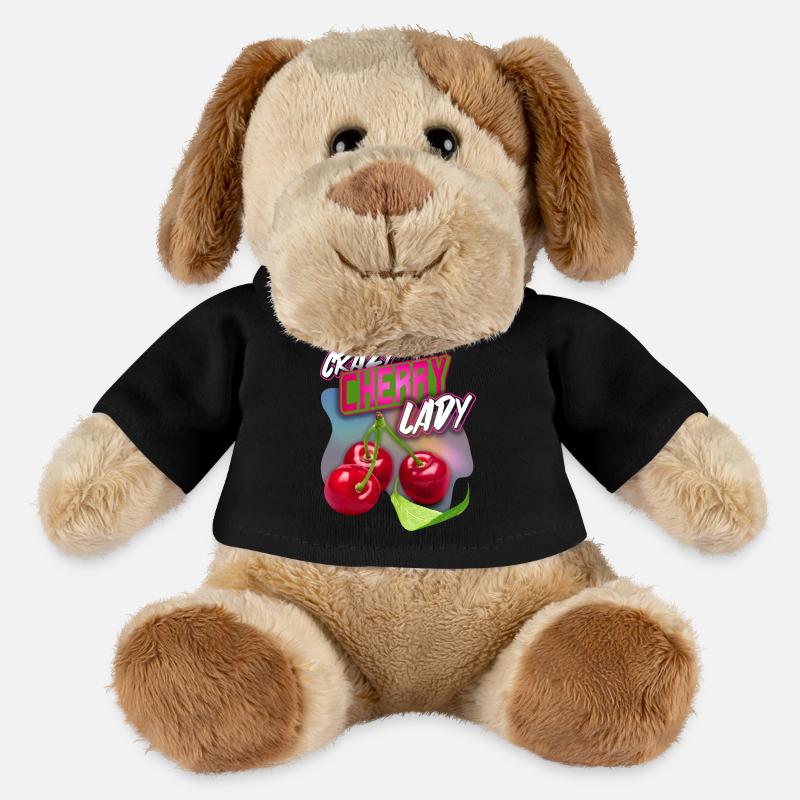 Crazy Cherry-Fruit Kirsche lustiger Spruch - MiniFeet® Hund Helge - Schwarz