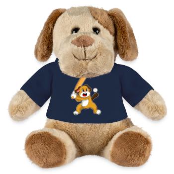 Chien Baseball Battes - Chien en peluche Helge MiniFeet® - bleu marine - Devant