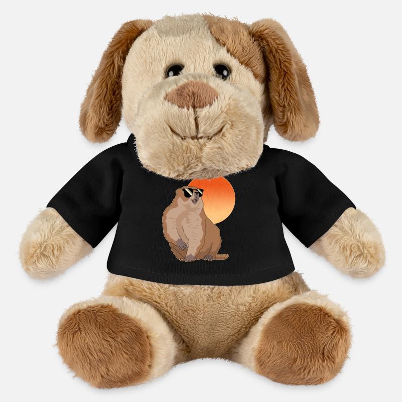 Murmeltiere Munggen Mankai Groundhog Geschenk - MiniFeet® Hund Helge - Schwarz