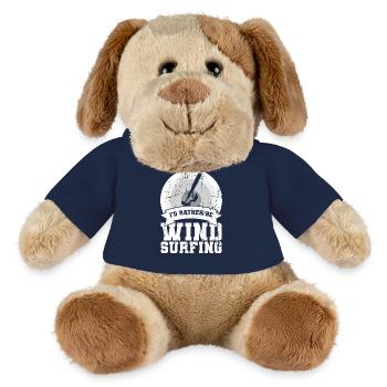 Funny windsurfing saying - MiniFeet® Dog Helge - french navy - Front