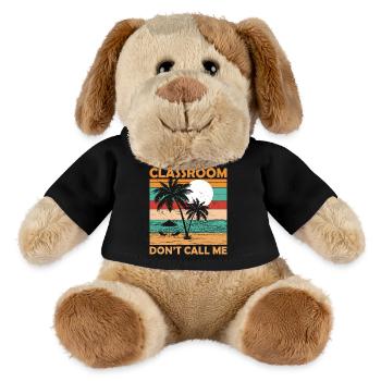 Ruhestand Des Lehrers Aus Dem Klassenzimmer Rente - MiniFeet® Hund Helge - Schwarz - Vorne
