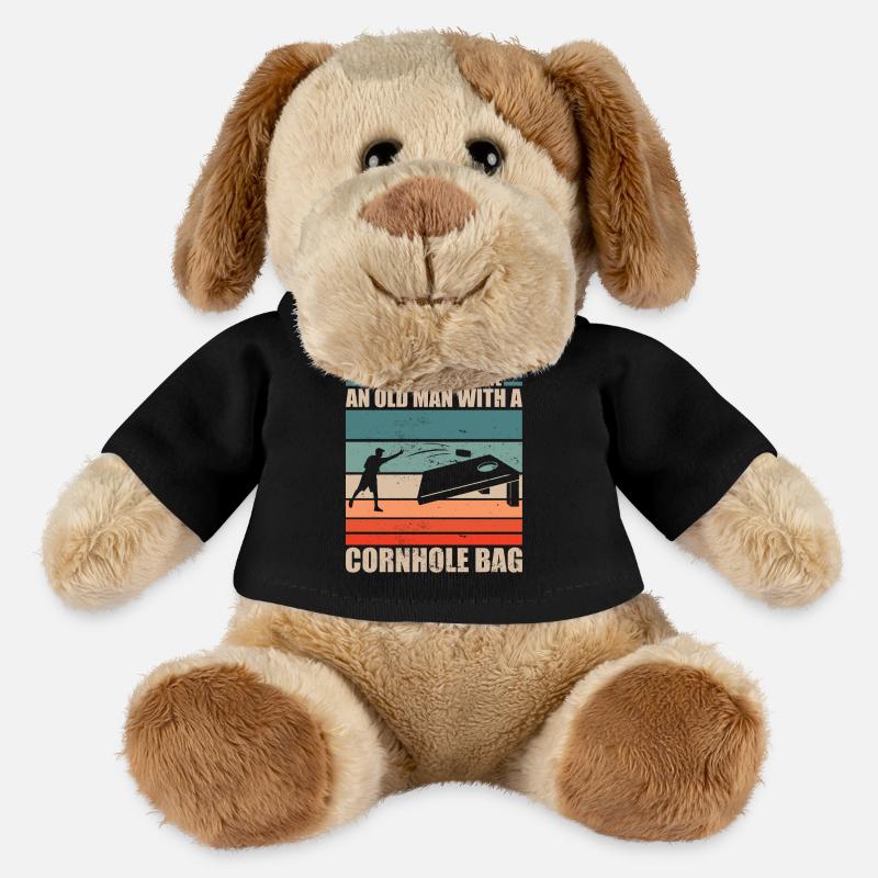Cornhole Spiel Cornhole Spruch - MiniFeet® Hund Helge - Schwarz