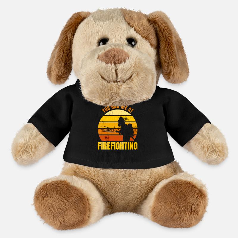 Du hattest mich bei Brandbekämpfung - MiniFeet® Hund Helge - Schwarz