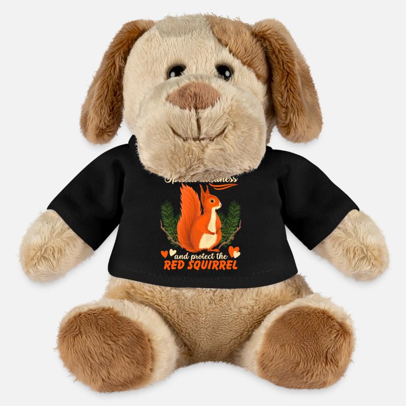 Funny Squirrel Saying, Red Squirrel - MiniFeet® Dog Helge - black