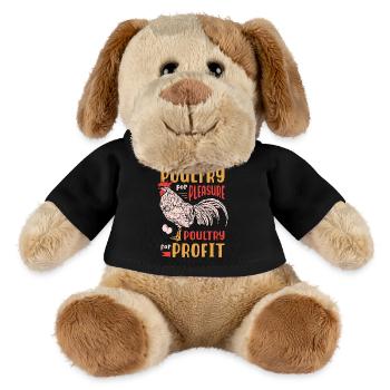 Avicole Fermier Volaille Pour Plaisir Poulet Fermier - Chien en peluche Helge MiniFeet® - noir - Devant