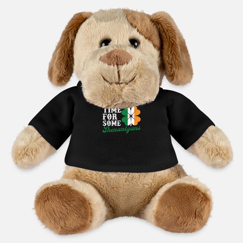 Zeit für ein paar Shenanigans Lustiges St. Patrick - MiniFeet® Hund Helge - Schwarz