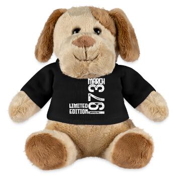 Birthday Gift March 1973. March 1973. March - MiniFeet® Dog Helge - black - Front