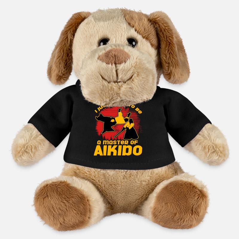 Ich möchte einfach nur ein Meister des Aikido werden - MiniFeet® Hund Helge - Schwarz