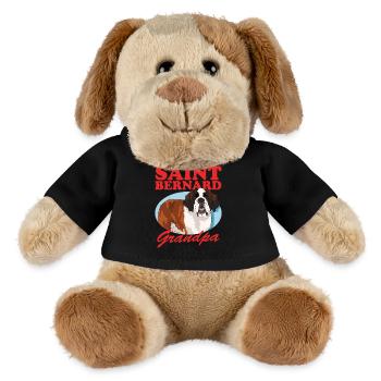 St. Bernard Grandpa St. Bernard Dog Gift - MiniFeet® Dog Helge - black - Front