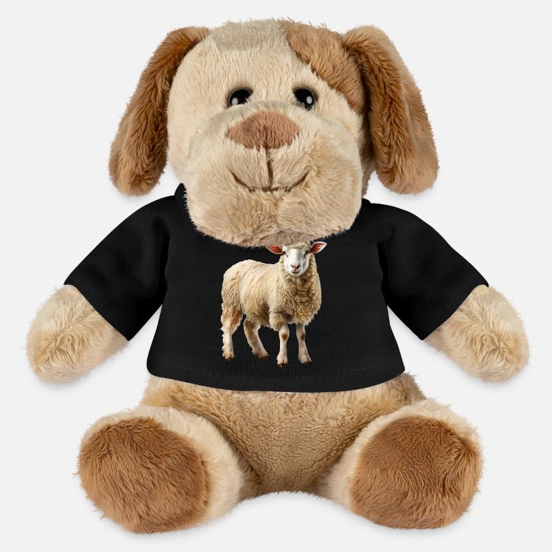 Das Schaf ist ein Landschaftspfleger - MiniFeet® Hund Helge - Schwarz